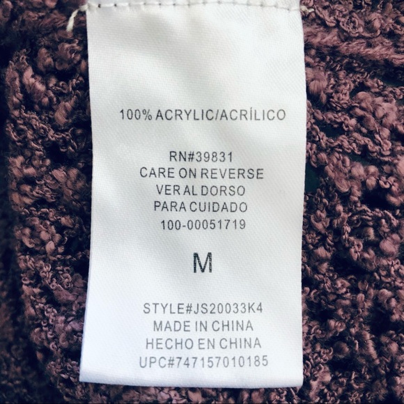 ⭐️Jolt⭐️Purple Mesh Scoop Neck Sweater - Picture 8 of 8